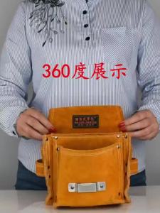 Nail pocket woodworking nail waist pocket cowhide tool bag mens construction si钉兜木工钉子腰兜牛皮工具包男工地用钉子兜专用耐磨钉子包腰包