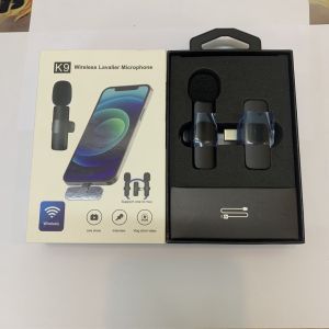 Micro thu âm không dây cài áo K9 - Khử Tiếng Ồn Cao Cấp - Khoảng Cách 20m - Chính Hãng Ríu