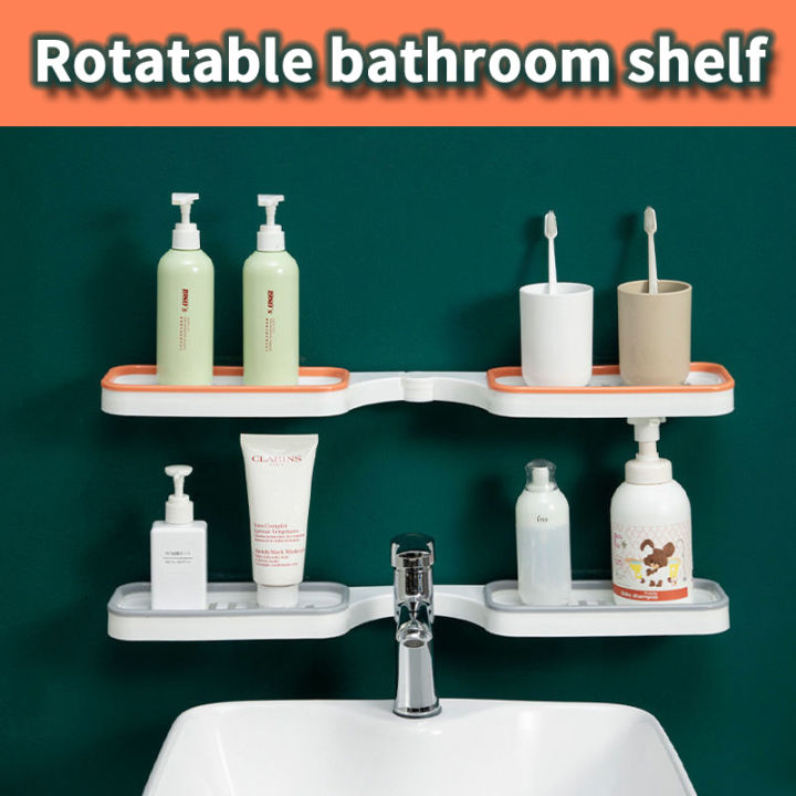 Rotatable Soap Holder Bathroom Organizer with Drainer-soap Box/dish ...