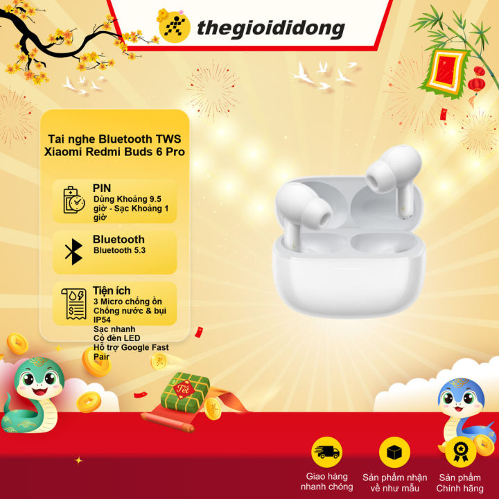 Tai nghe Bluetooth TWS Xiaomi Redmi Buds 6 Pro