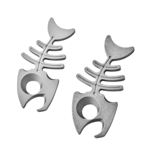 Portables Alloys Fishbone Bottles Opener Multifunctional Hand Can Opener for Daily Use