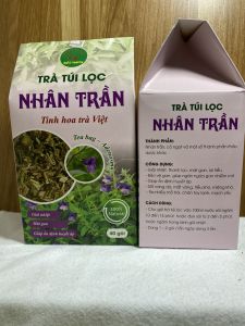 Trà túi lọc nhân trần Bảo Khang hộp 40 gói trà nhân trần thanh nhiệt an thần ngủ ngon nóng trong người