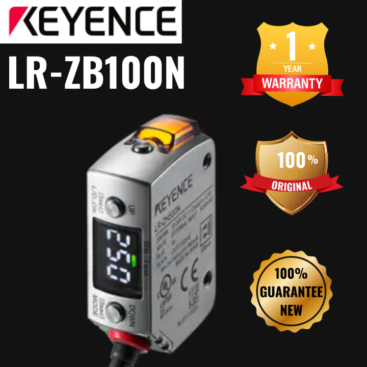 Keyence sensor LR-ZB100N Rectangular w/ cable type 100 mm Keyence sensor LR-ZB100N Rectangular w/ cable type 100 mm