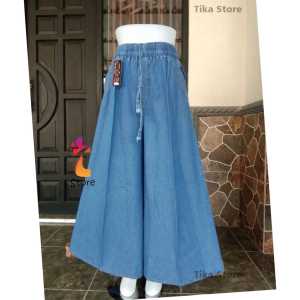 KULOT JEANS JUMBO BIGSIZE OVERSIZE BAHAN PREMIUM BB 100KG (BISA COD)