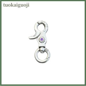 tuokaiguoji Black Tassel Pin Billiards Keychain Hiphop Y2K Pendant Bag Charm Punk Cool Jewelry Accessories Gift