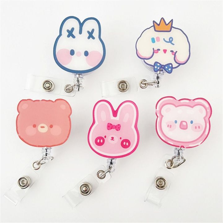 DDEFG Cute Hospital Students Bear Chest Card Work Card Clip Nurse Badge ...