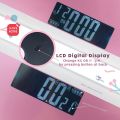 HOMEKARE [FREE BATTERY] 26cm Digital Body Weight Bathroom Scale LCD Display Smart Weight With Temperature Function Health Weighting Floor. 