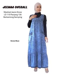 Jeenaa Overall Jeans Jumbo Wanita Baju Kodok Rok Model Terbaru
