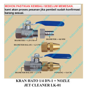 PAKET KRAN COMPRESOR HATO + NOZLE / PROMO / KRAN HATO 1/4 DN-1 + NOZLE JET CLEANER LK-01