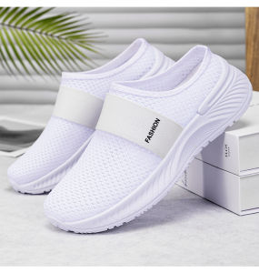 Fashion womens flat shoes slip on shoes for women half shoes loafer shoes rubber shoes for women casual walking shoes