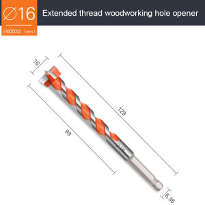 Tool-Hive - Mũi Khoan Khoét Lỗ Gỗ & Nhựa 16-25mm Chân Lục Giác Lưỡi Hợp Kim Bền Bỉ