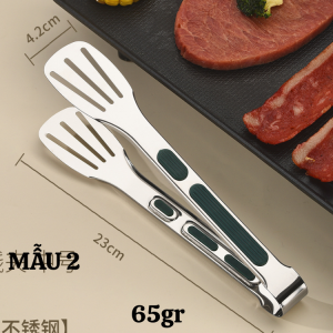 Kẹp thực ăn inox cao cấp   | Thiết kế kẹp chặt   | Dụng cụ nấu nướng   | Thiết kế hiện đại   | Chất liệu bền đẹp   | Sử dụng trong bếp nướng   | Bàn ăn gia đình