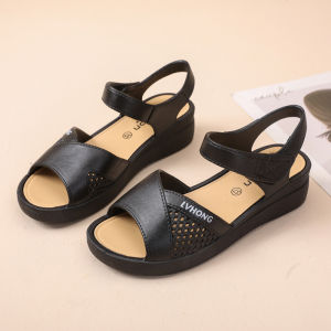Free Shipping WomenS Platform Sandals 2026 New Summer Style Elegant Black Perfect For Pairing With Dresses Versatile Roman-Style Shoes