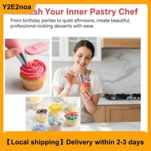 【Local shipping】 Stainless Steel Large Piping Tips Set for Cake Decorations 5Pcs Icing Nozzles Pastry Muffin Bakery DIY Tools