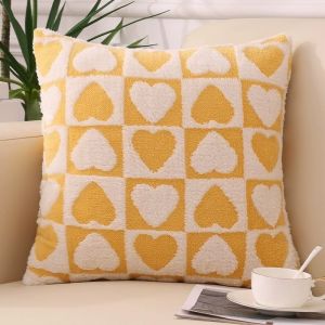Supermarket 40/45/50cm plush pillow cushion thickened sofa cushion living room square cushion window bedroom bedside office pillow