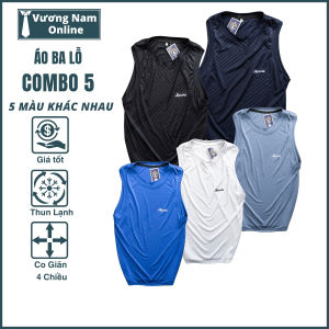 Áo ba lỗ tanktop nam thể thao trơn vải mát lạnh dập vân VNO70
