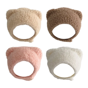 Lovely Baby Knitted Hat Cosy Fall Winter Essential with Animal Ear Designing for 5 Months to 2 Year Infants Windproof