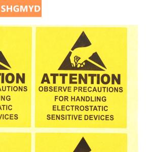 [COD] SHGMYD 40Pcs Caution Sticky Sticker Adhesive Warning Label ESD Static Sensitive Device