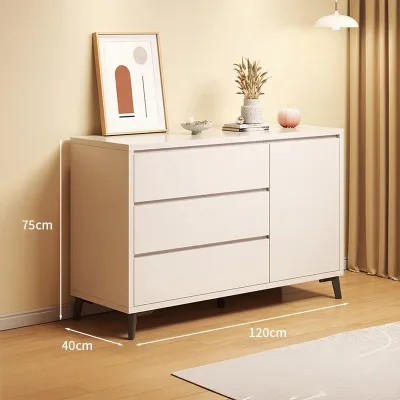 Home Storage Cabinet Five Drawer Cabinet Three-Layer Drawer (white) Practical Large Space IKEA Style Almari Laci