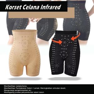 TITIK TIGA Celana Korset Infrared Slim Pants Pelangsing Pengecil Pembakar Lemak - Korset Pengecil Perut Buncit Korset Pelangsing Perut Wanita Infrared