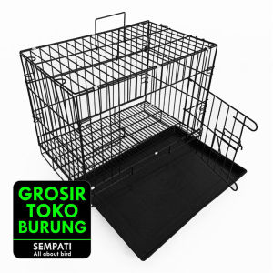 SEMPATI GROSIR Kandang Kucing Pet Cargo Size M 46X38 Cm Medium Isi 5 Pcs Pet Cargo Kandang Kucing Kitten Kandang Kucing Besi Murah Sangkar Kandang Rumah Tempat Tidur Kucing Anjing Kelinci Sugar Glider
