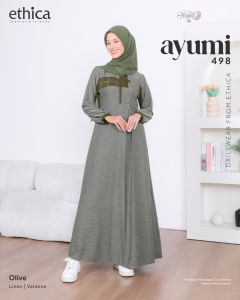 Koleksi Najmi / Ethica Ayumi 498 / Dress Muslimah Remaja Dewasa Simple Kekinian Ayumi 498 by Ethica