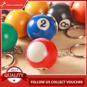 Female Warrior พวงกุญแจสระบิลเลียดแฟชั่นสุดสร้างสรรค์พวงกุญแจทรงกลมพวงกุญแจลูกบอลทำจากเรซิ่นขนาด32มม. เป็นของขวัญ
