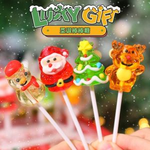 Christmas Lollipop Childrens Gift Cute Hard Candy Candy 4d Lollipop 圣诞节棒棒糖儿童礼物可爱硬糖糖果4d立体棒棒糖