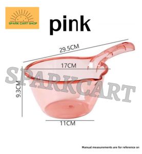 SPARKCART Premium Transparent Clear Water Scoop Dipper for Bathroom and Kitchen