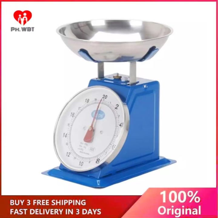 Round Food Scale Food Weighing Scale 20kg With Round Top Spring Meat & Vegetable Scale ...