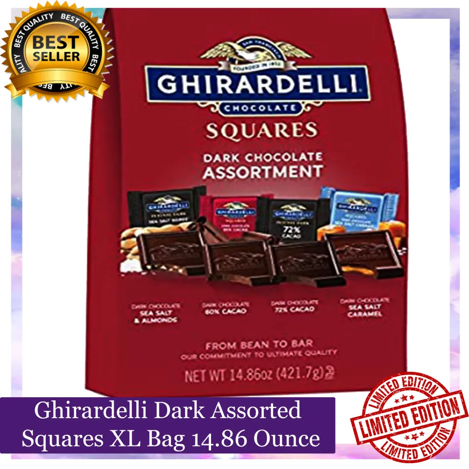 GHIRARDELLI Dark Chocolate Squares Assortment, 14.86 oz Bag