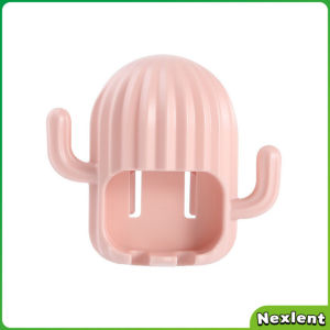 Nexlent Creative Cactus Wall-Mounted Toothbrush Holder Free Punching Bathroom