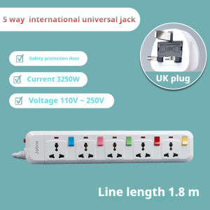 Singapore 3/4/5 Way GANG Extension Power Socket Multifunctional Terminal Block 13A British with Wire 1.8/3 Meter Cable Cord Household Universal with USB with Switch Indicator Light Multiplug Socket Power Strips Travel wall safety Multi UK 3pin Plug接线板插座排插
