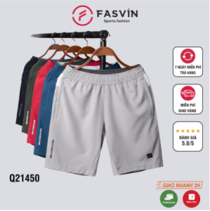 Quần đùi nam Fasvin Q21450.HN vải dù gió co giãn tiện dụng chơi thể thao hay mặc nhà