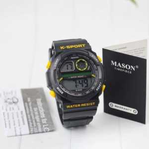 Jam tangan Pria Mason 8030M tali silicon digital original