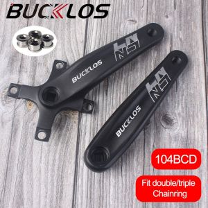 ✅Manila BUCKLOS 104BCD Bike Crank 22T 32T 44T Triple Chainring 64BCD Sprocket Durable MTB Crank Set