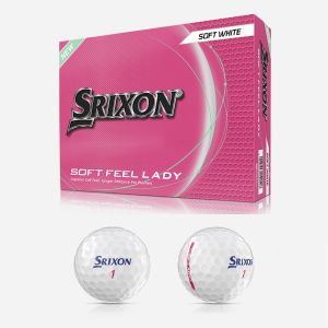 [Srixon] Soft Feel Lady Golf Ball (Pink&White) / New Version / 1 Dozen (12p)