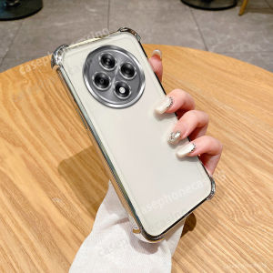 Clear Casing For Oppo Reno12 F Reno12F 12F F12 5G 4G 2024 Phone Case Luxury Plating Transparent Shockproof Back Cover For OPPO Reno12 F