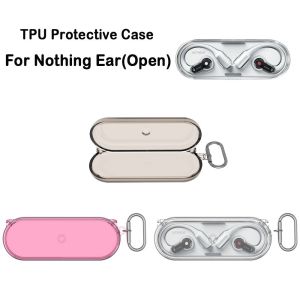 OWTWO TPU Protective Case Shockproof Clear Transparent Cover Soft Headphone Accessories Protector Shell for Nothing Ear(Open)