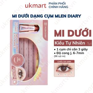 Mi Dưới Gân Trong Kèm Keo Dán Mi Mlen Diary Tạo Hiệu Ứng Mắt To Tròn Mi Tái Sử Dụng MLEN DIARY CHÍNH HÃNG
