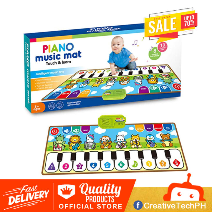 Musical Piano Mat for Kids Toddlers Musical Mat Keyboard Dancing