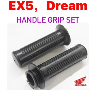 HONDA EX5 HP EX5 DREAM HANDLE GRIP (SET) EX5 HANDLE THROTTLE GRIP SET SARUNG TANGAN SET HANDLE GETAH GLOVE RUBBER SET