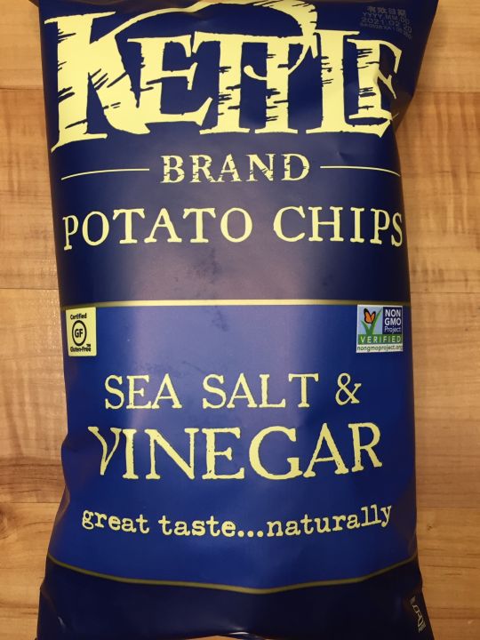 KETTLE Potato Chips Sea Salt & Vinegar 141g USA Lazada