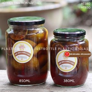 Hủ Thủy Tinh Đựng Thực Phẩm Gia Vị Tròn 150Ml 380Ml 850Ml 1000Ml 1L - Lọ Hũ Thủy Tinh Muối Dưa Cà Đồ Chua Giá Rẻ