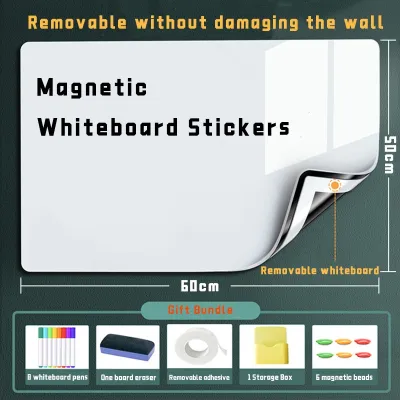 【SG STOCK】Removable Magnetic WhiteBoard Stickers/Magnet Office Writing Board/Childrens Teaching Graffiti Drawing Board/Drawing Board 磁吸画板