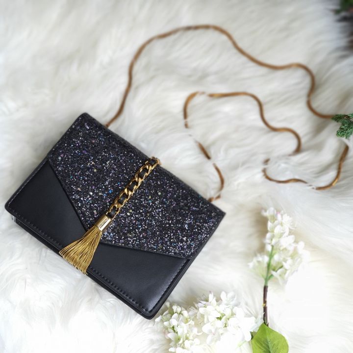 Charles and keith glitter bag sale