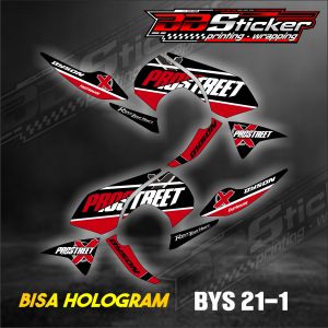 Sticker Stripping Variasi Yamaha Byson BISA HOLOGRAM Striping Motor Byson Bys 21