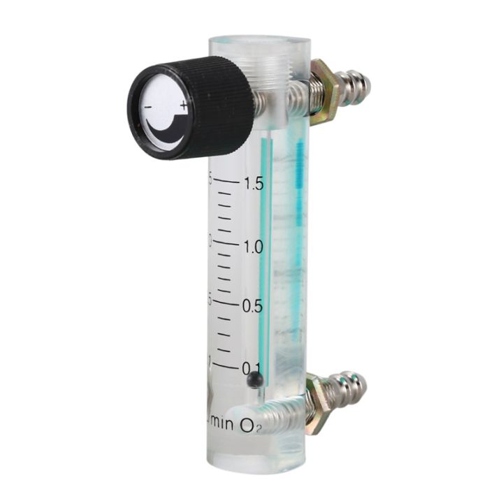 01 15lpm 15l Oxygen Flow Meter Flowmeter With Control Valve For Oxygen Air Gas Th 3070