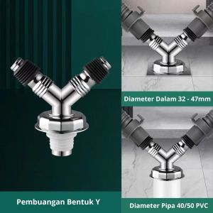 Floor Drain Konektor Sambungan Pembuangan Air Mesin Cuci Anti Tumpah