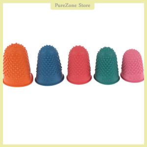 [PureZone] 5Pcs Counting Cone Rubber Thimble Protector Sewing Quilter Finger Tip Craft